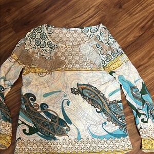 Paisley Long Sleeve Women's Top